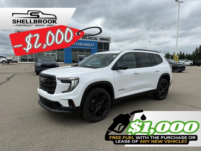 2026 GMC Acadia Elevation, weiß, 1 km, Import Kanada — Foto 1