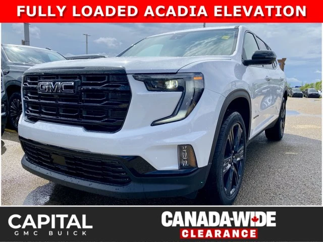 2026 GMC Acadia Elevation, weiß, 5 km, Import Kanada — Foto 1