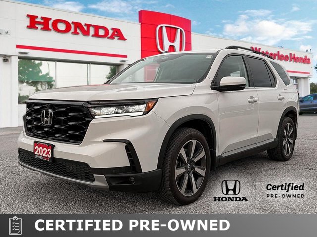 2023 Honda Pilot Touring | AWD | ACCIDENT FREE | LEATHER | NAVI | REMOTE START, weiß, 24.200 km, Import Kanada — Foto 1