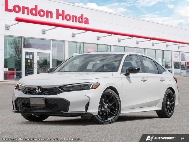 2026 Honda Civic Sedan Sport, weiß, 3 km, Import Kanada — Foto 1