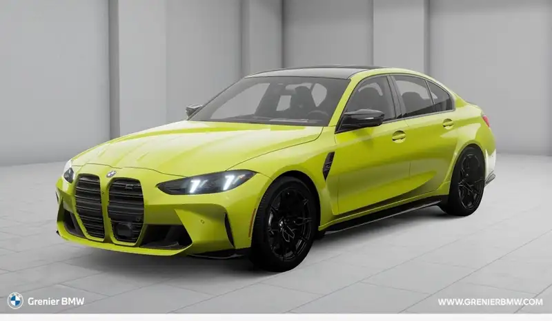 2027 BMW M3 Competition, gelb, 10 km, Import Kanada — Foto 1