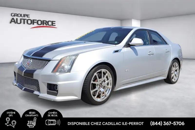 2011 Cadillac CTS-V, silber, 66.283 km, Import Kanada — Foto 1