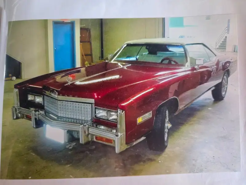 1976 Cadillac Eldorado red, rot, 78.000 km, Import Kanada — Foto 8 z 8