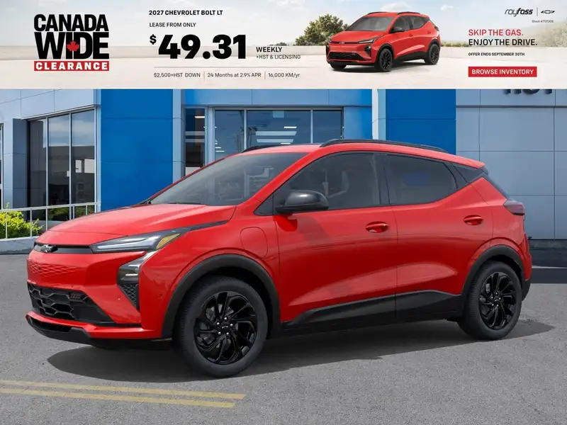 2027 Chevrolet Bolt FWD 4dr RS, orange, 0 km, Import Kanada — Foto 1