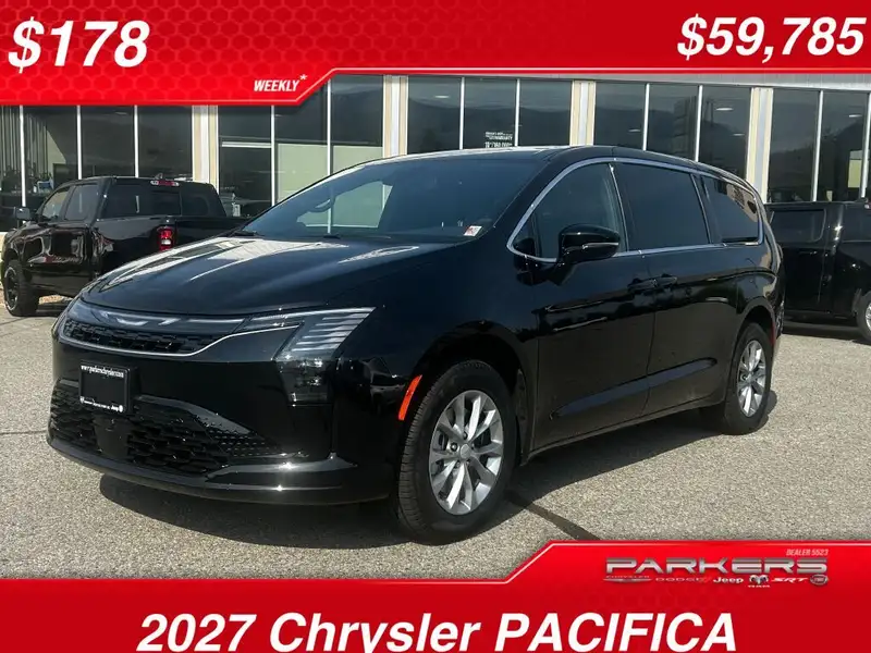 2027 Chrysler Pacifica Select AWD, schwarz, 0 km, Import Kanada — Foto 1
