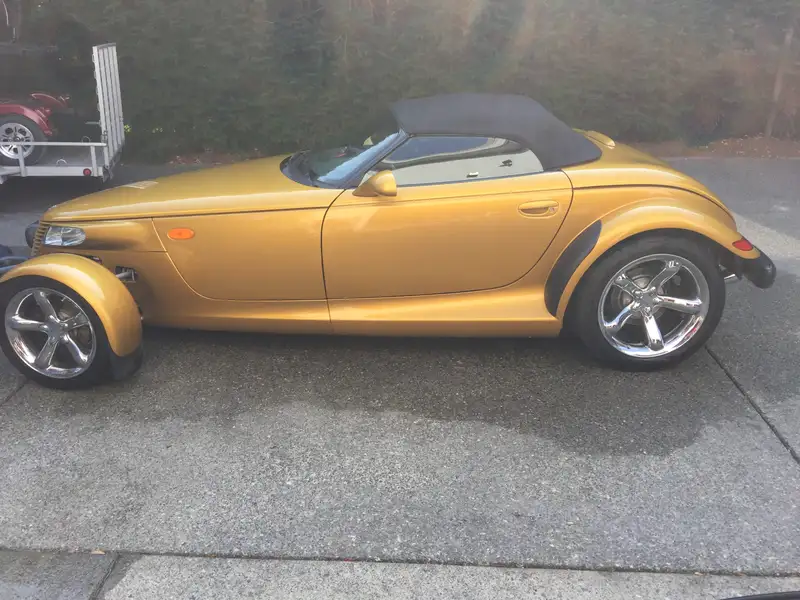 2002 Chrysler Prowler, gold, 14.000 km, Import Kanada — Foto 3 z 6
