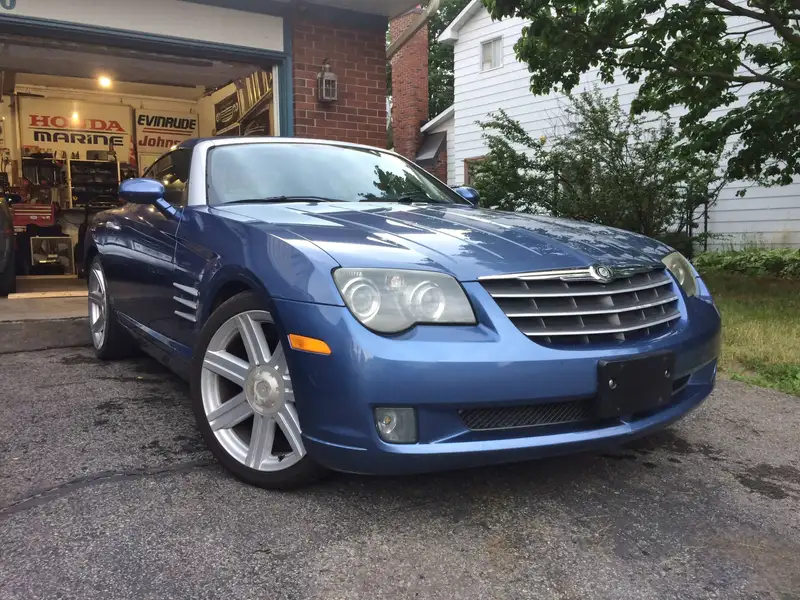 2005 Chrysler Crossfire Limited, blau, 85.000 km, Import Kanada — Foto 3 z 12
