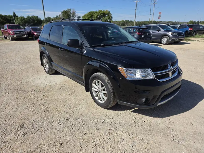 2018 Dodge Journey SXT AWD!!! 7 PASSENGER!! REAR CLIMATE!! BACKUP CAM, schwarz, 155.000 km, Import Kanada — Foto 1