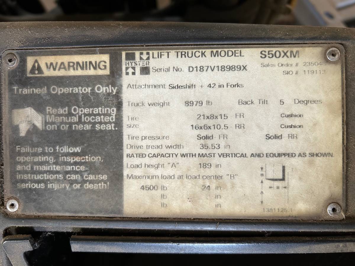 Hyster S50XM, Import USA — Foto 3 z 3