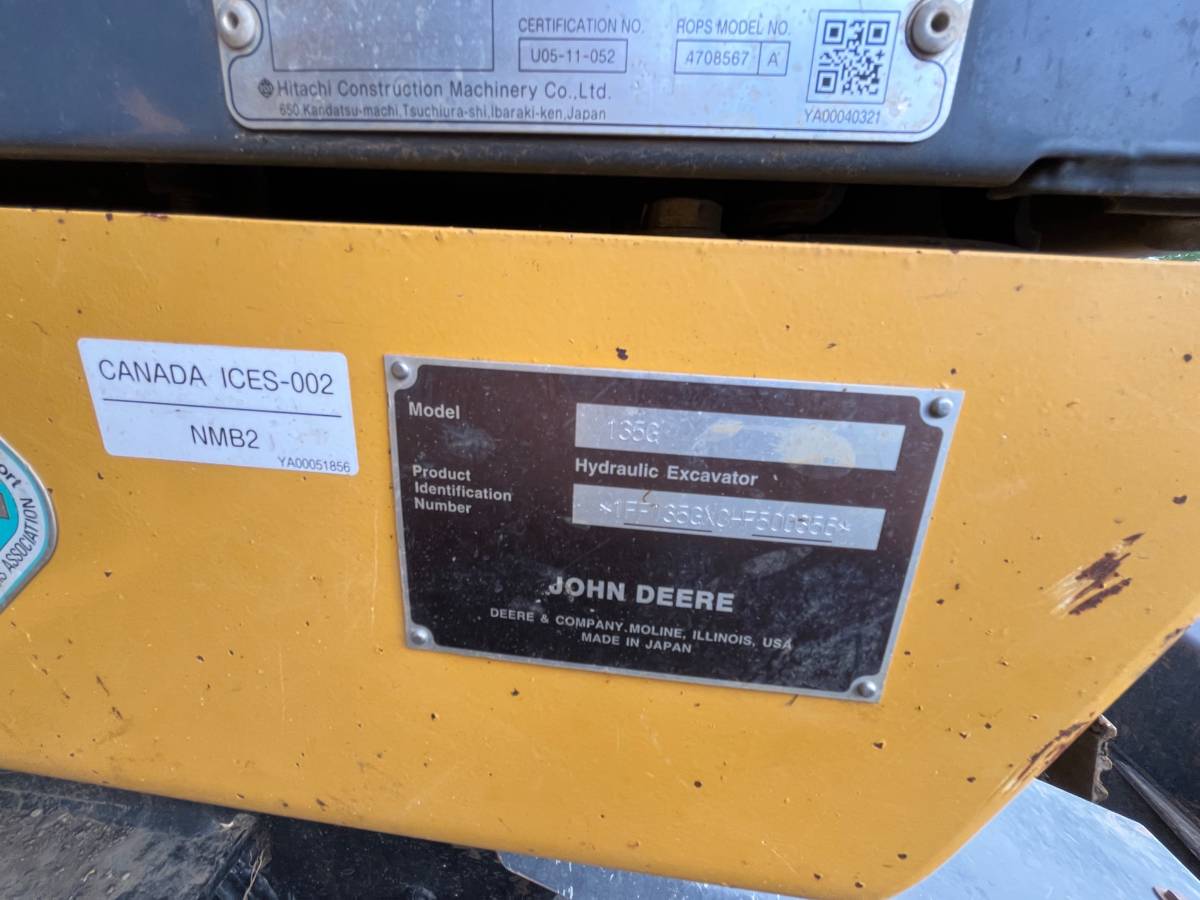 John Deere 135G, Import USA — Foto 11 z 12