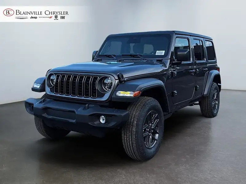 2027 Jeep Wrangler Sport Unlimited 4WD, schwarz, 0 km, Import Kanada — Foto 1