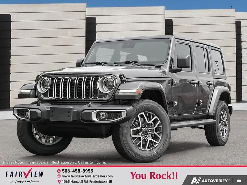 2027 Jeep Wrangler SAHARA, Granite Crystal Metallic, 0 km, Import Kanada — Foto 1