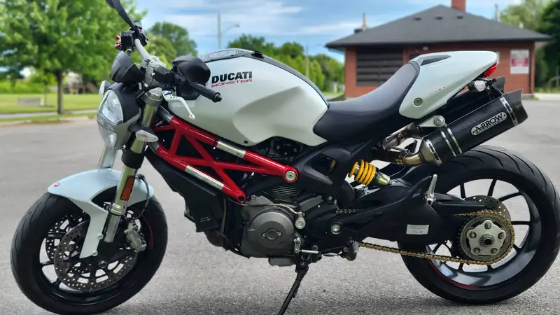 2013 Ducati Monster 796 ABS, weiß, 38.000 km, Import Kanada — Foto 1