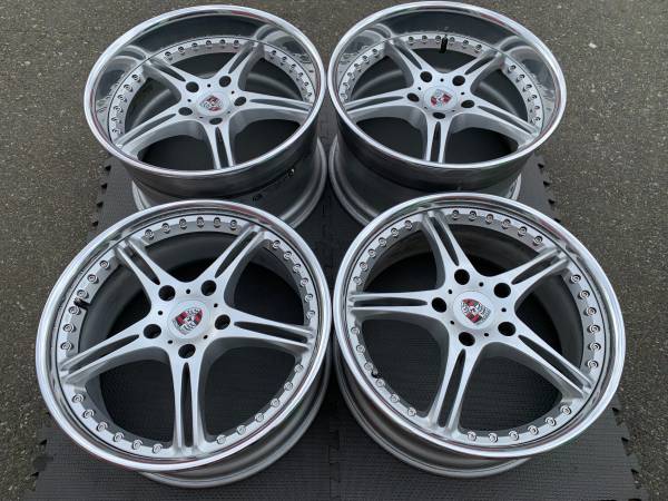 sada ULTRA RARE 3PC Forged 19X8.5/11.5 SSR GT3 Porsche 911 997, Import Kanada — Foto 1