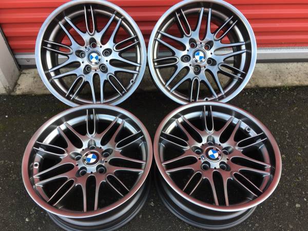 sada ULTRA RARE Genuine OE 18" BMW E39 M5 Style 65 rims, Import Kanada — Foto 2 z 5