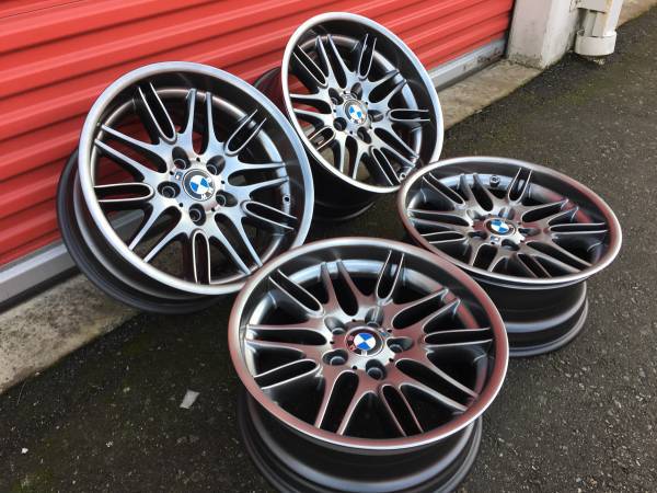 sada ULTRA RARE Genuine OE 18" BMW E39 M5 Style 65 rims, Import Kanada — Foto 3 z 5