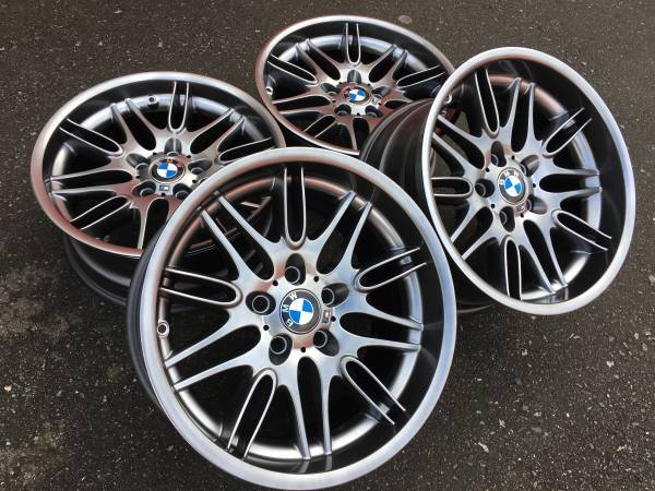 sada ULTRA RARE Genuine OE 18" BMW E39 M5 Style 65 rims, Import Kanada — Foto 4 z 5