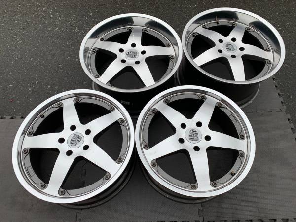 sada NICE AfterMarket 20" Porsche Lenso Renn Sport rims L nový, Import Kanada — Foto 1