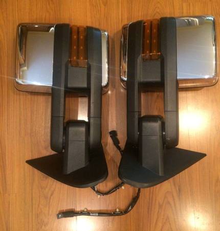 14 - 19 OE Silverado Chrome Powerfold Tow Mirrors, Import USA — Foto 1