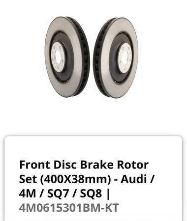 Brand nový OE Audi SQ8 přední & zadní Brake Rotors (Complete 4-Rotor sada, Import USA — Foto 1 | AMECAR Brand nový OE Audi SQ8 přední & zadní Brake Rotors (Complete 4-Rotor sada, Import USA — Foto 1