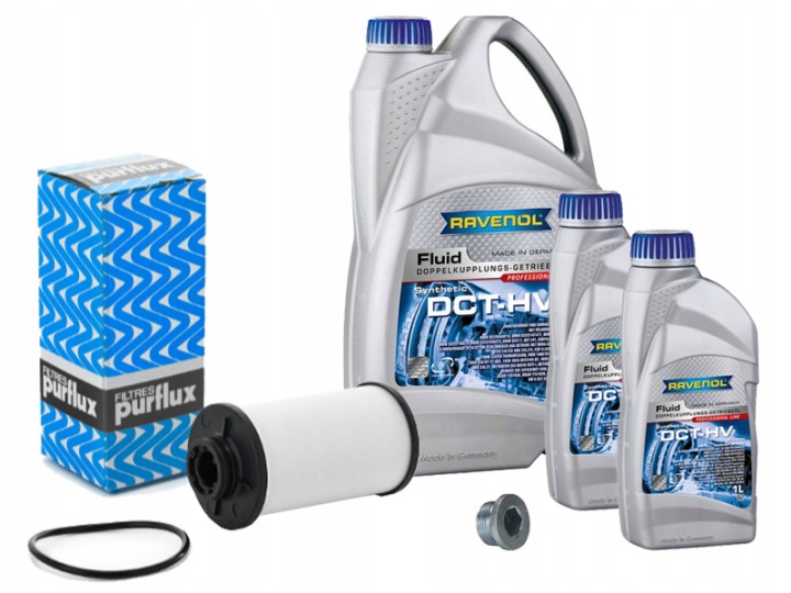 hydraulický filtr, automatická převodovka PURFLUX TK006 + Febi Bilstein 174170 Korek spustowy oleju korpusu převodovka, Auf Lager in der EU — Foto 1