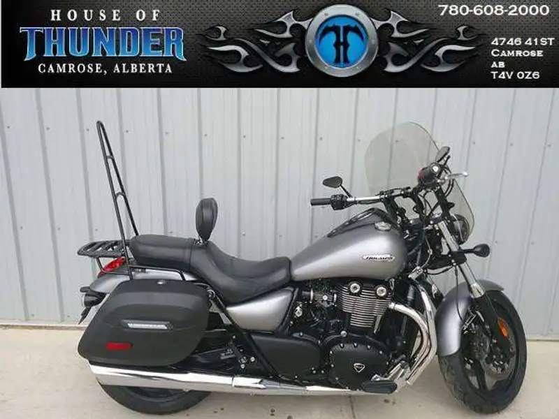 2013 Triumph Thunderbird Storm ABS, grau, 19.956 km, Import Kanada — Foto 1