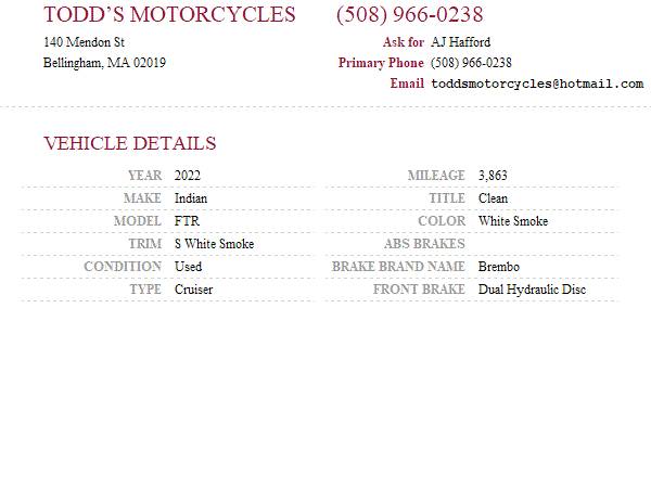 2022 Indian, weiß, Import USA — Foto 11 z 11