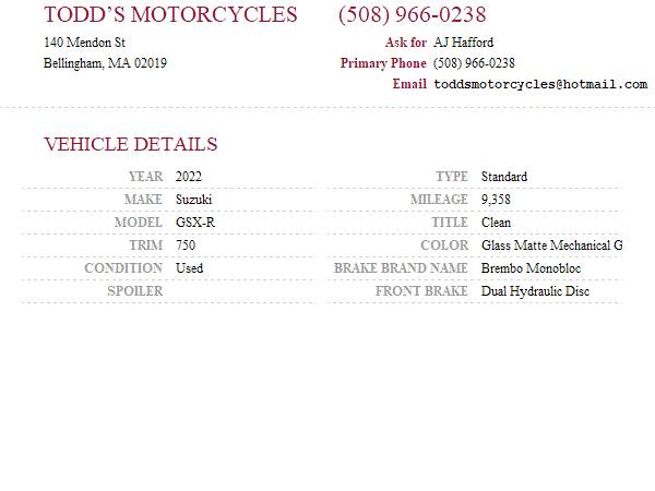 2022 Suzuki, grau, Import USA — Foto 11 z 11