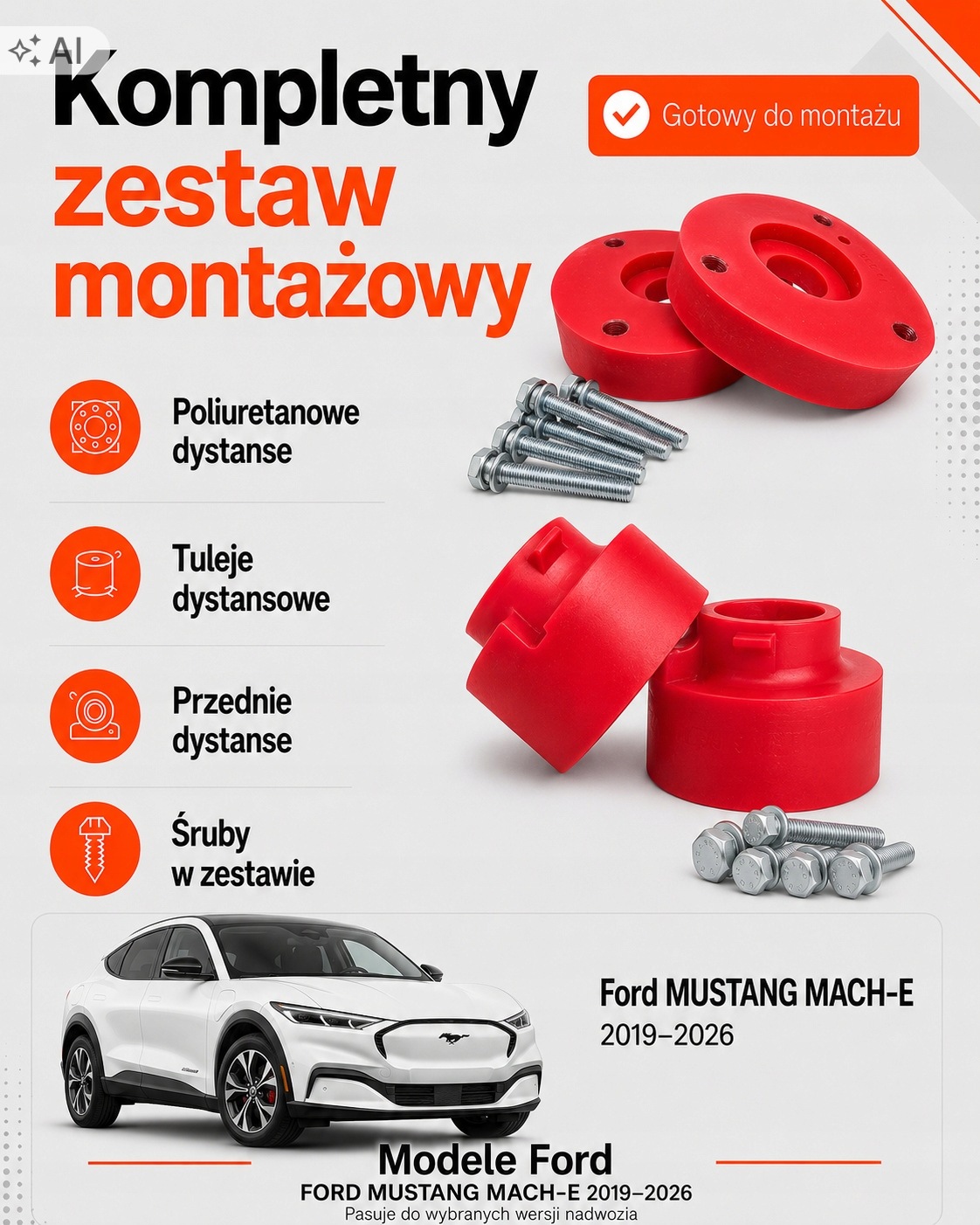 facelift Kit podvozek 30mm Ford Focus IV hatchback 2018-24 kompletní sada, Auf Lager in der EU — Foto 1