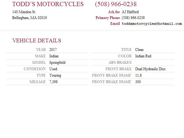 2017 Indian, rot, Import USA — Foto 11 z 11