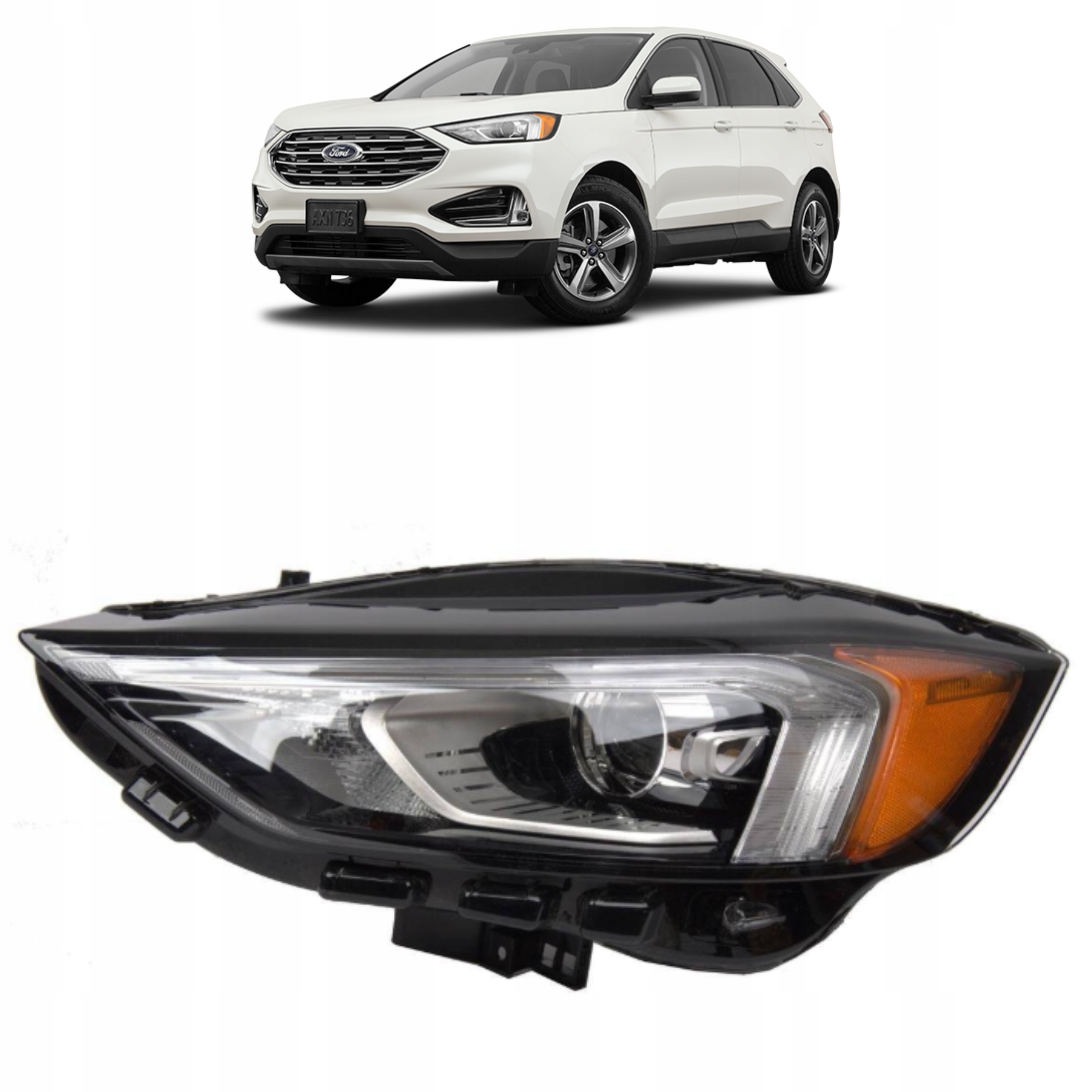 světlomet přední levá LED Usa Ford Edge facelift 2019, Auf Lager in der EU — Foto 1