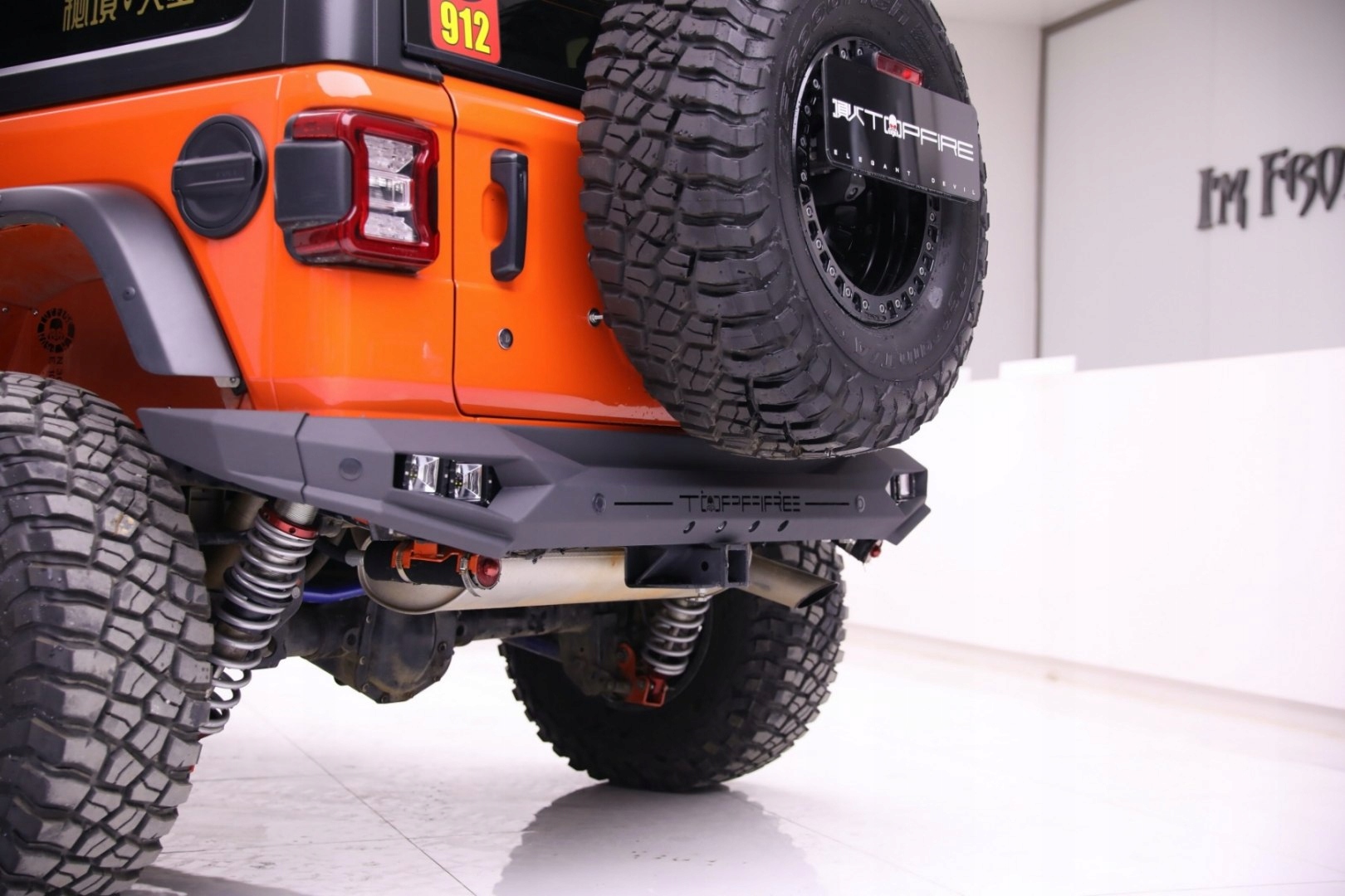 nárazník zadní stal senzory PDC TopFire Blade Jeep Wrangler JL, Auf Lager in der EU — Foto 1