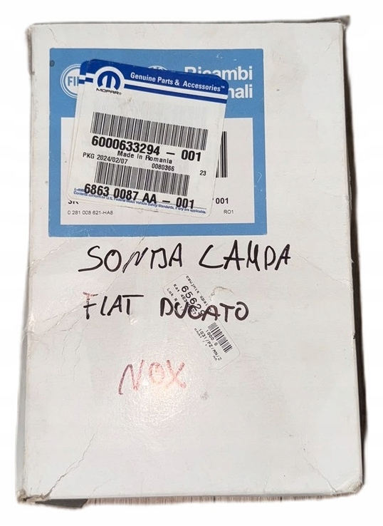 senzor Nox Sonda Ducato 2.3 Diesel OE 6000633294 originál Fca Mopar, Auf Lager in der EU — Foto 1