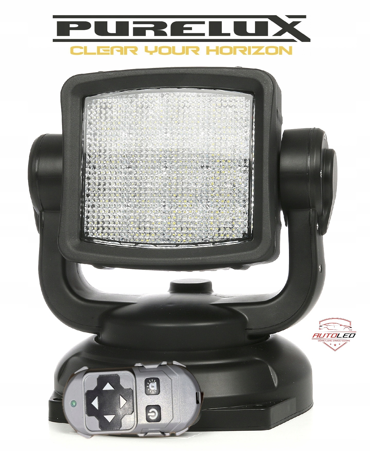Zdalnie sterowane světlo robocze PURELUX RC360 - 24 cm / 80W / Szeroka, Auf Lager in der EU — Foto 1