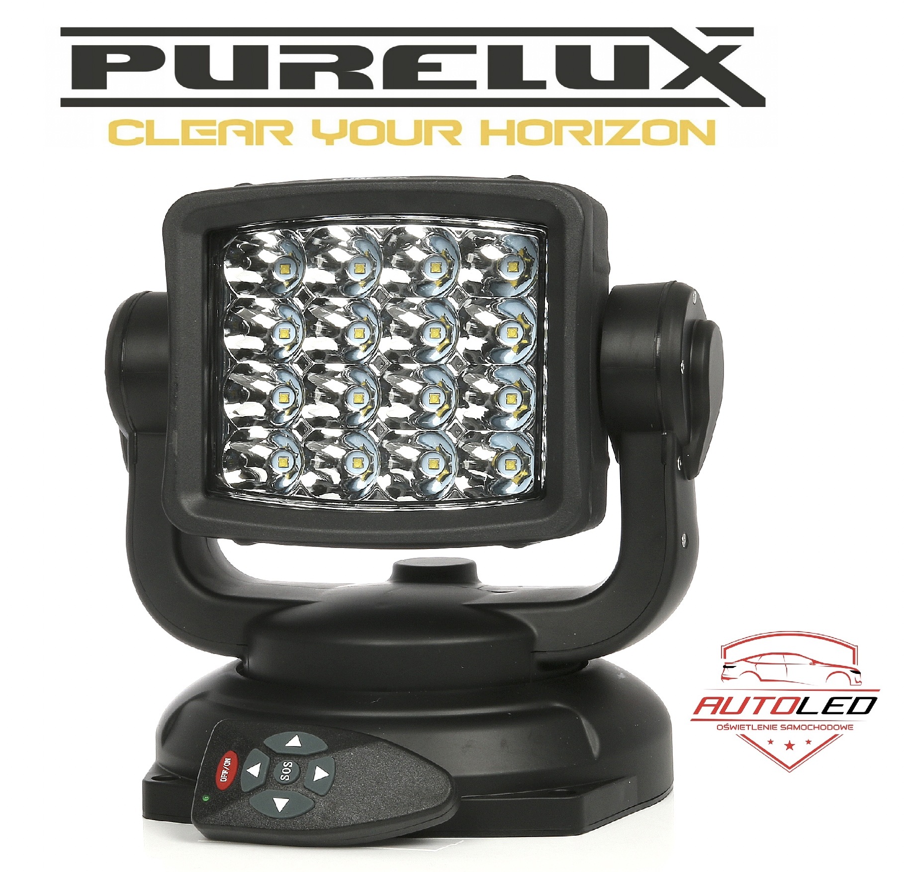 PURELUX RC360 Spot - Zdalnie sterowany szperacz LED / 80W / Waska svazek, Auf Lager in der EU — Foto 1