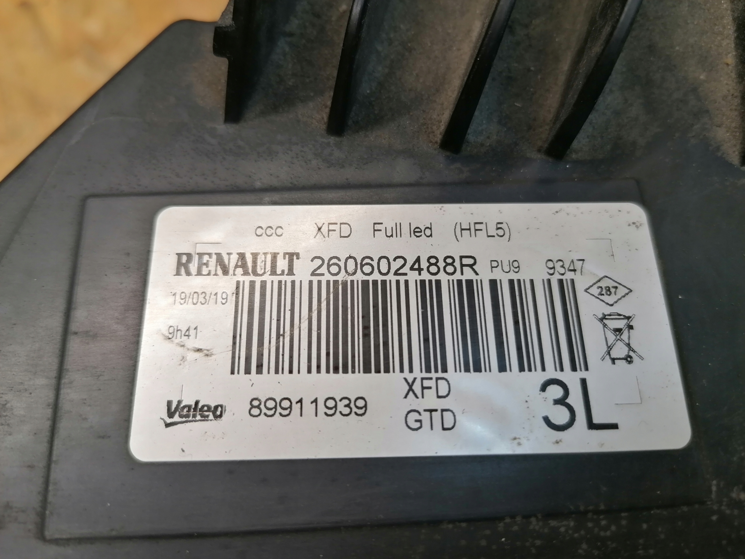 světlomet levá světlomet levý Renault Talisman FULL LED 2015, Auf Lager in der EU — Foto 6 z 6