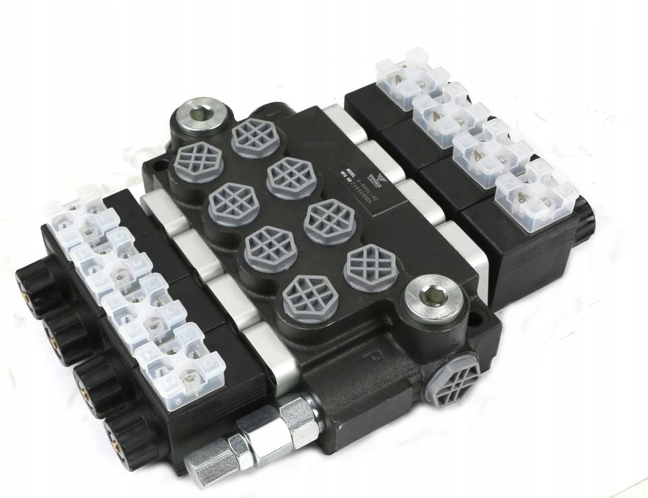 Hydraulický rozvaděč 4-sekční Voima V-R40L-4E 12 VC, Auf Lager in der EU — Foto 1