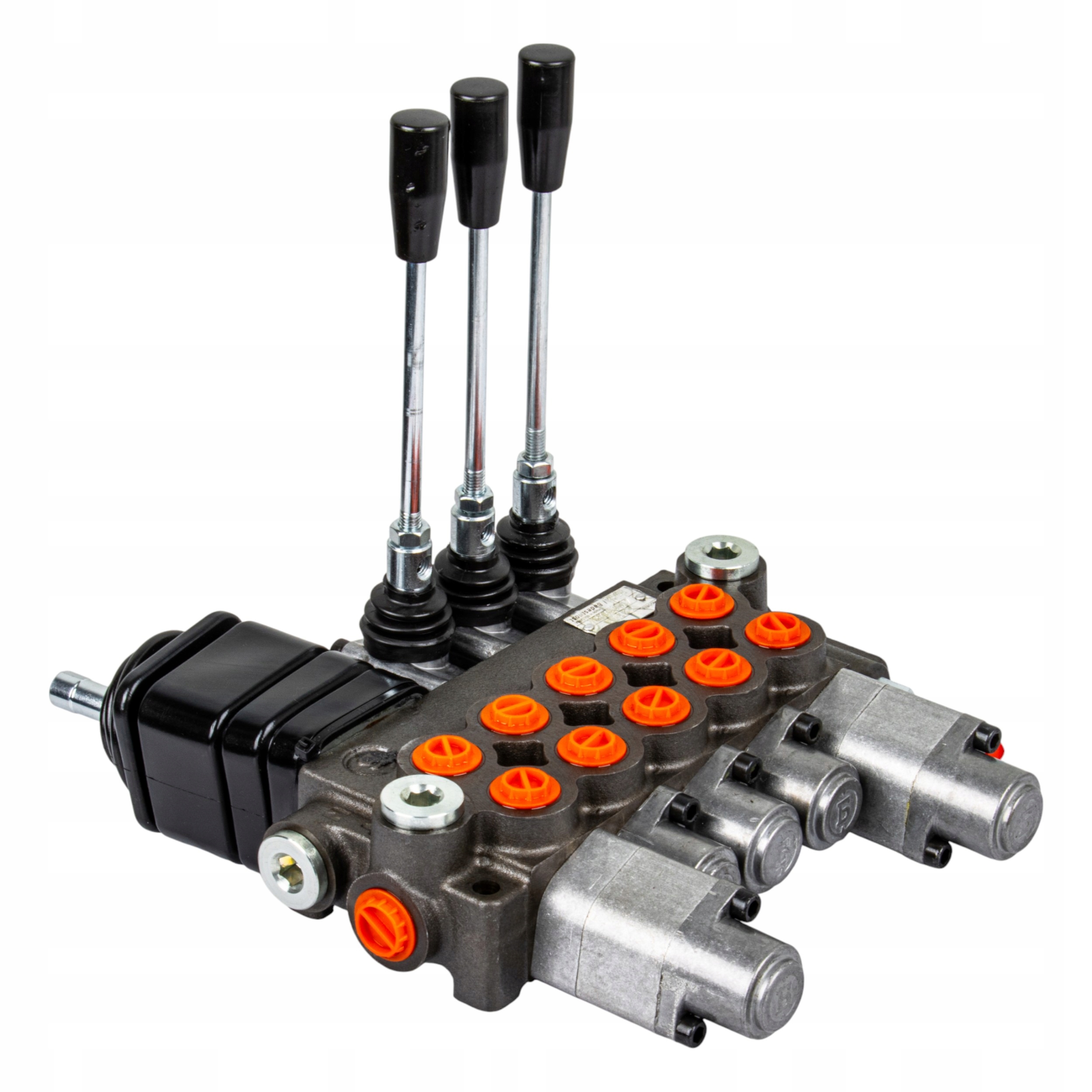 Hydraulický rozvaděč 5 sekcji 40L PDDDP na dzwignie joystick Badestnost, Auf Lager in der EU — Foto 1