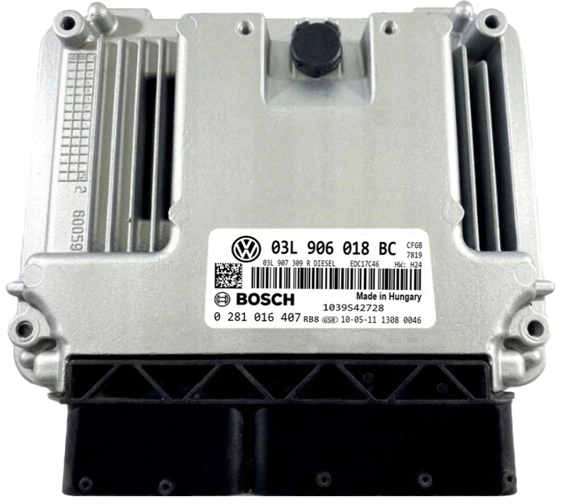 Jednostka sterujaca motoru EDC17 VOLKSWAGEN-VW 03L906018BC BOSCH 0281016407, Auf Lager in der EU — Foto 1
