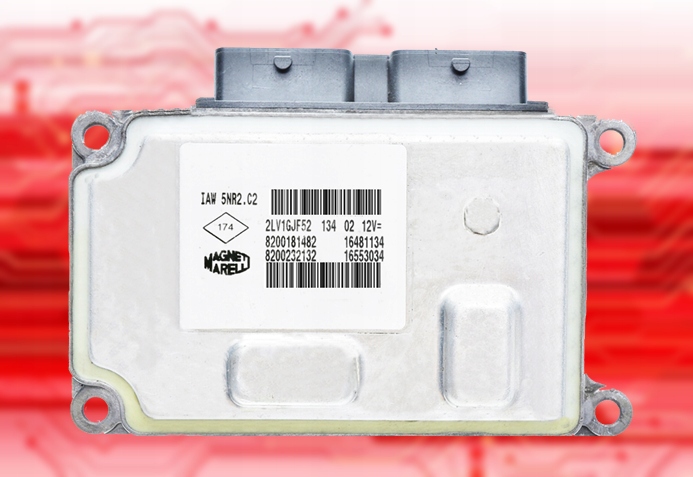 Komputer Ecu Clio Ii 1.2 Iaw5nr2.c2 8200181482 8200232132 Immo Off, Auf Lager in der EU — Foto 1