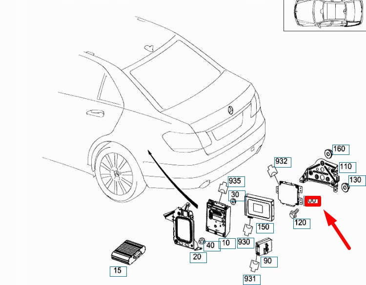 MERCEDES-BENZ E W212 Jednostka sterujaca kamera cofania A2128201085, Auf Lager in der EU — Foto 1