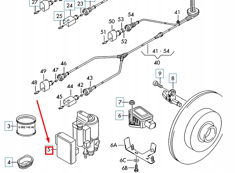 Modul sterujacy ABS Audi A3, Auf Lager in der EU — Foto 1