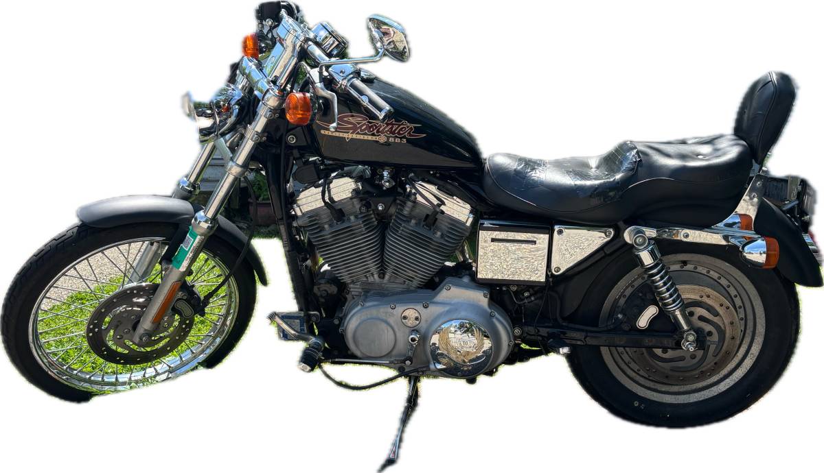 2001 Harley-Davidson, schwarz, Import USA — Foto 1
