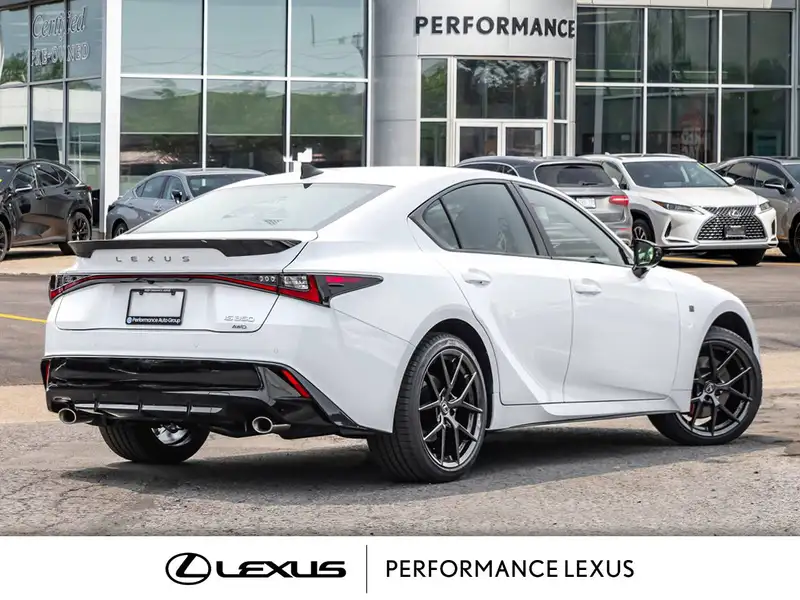 2026 Lexus IS 350 AWD F SPORT 2- HEATED & VENTILATED FRONT SEATS, weiß, 90 km, Import Kanada — Foto 2 z 12