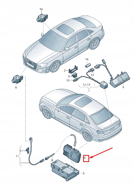 OEM komponent 4M0907428F — Audi A5, Auf Lager in der EU — Foto 1