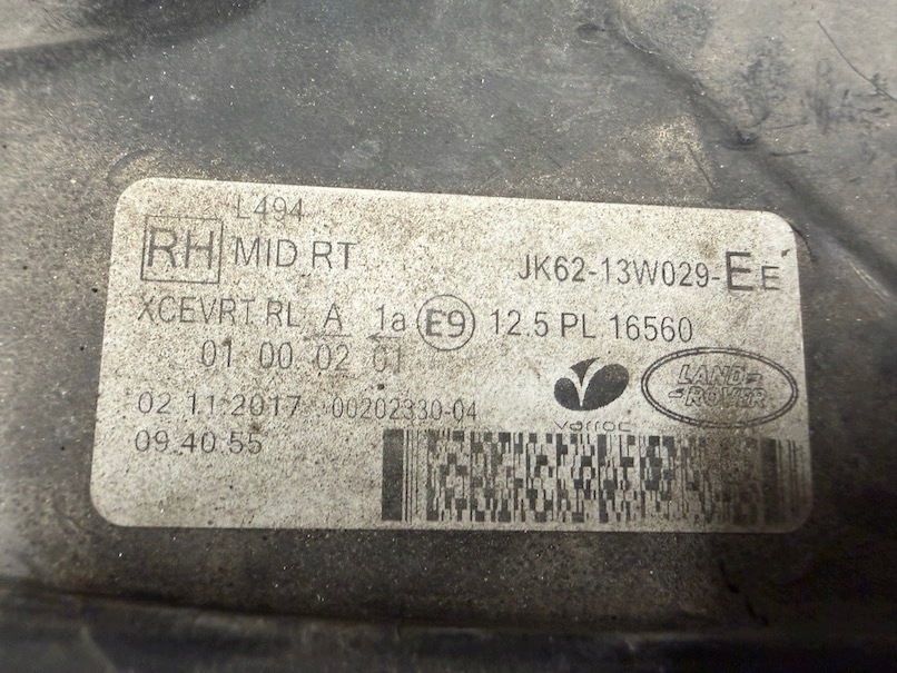 Světlomet JK6213W029EE — Land Rover Range Rover, Auf Lager in der EU — Foto 6 z 6