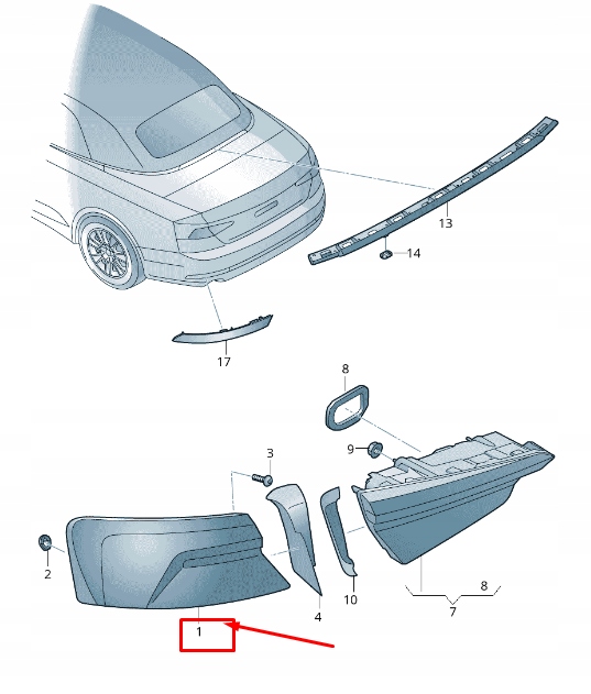 Světlomet 8W6945091AB — Volkswagen, Auf Lager in der EU — Foto 2 z 5