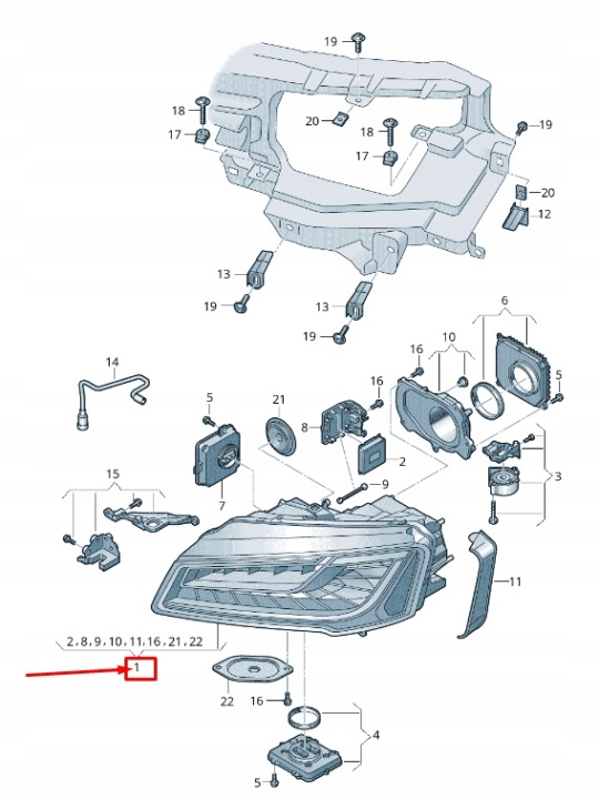 Světlomet 4H6941783 — Volkswagen, Auf Lager in der EU — Foto 1