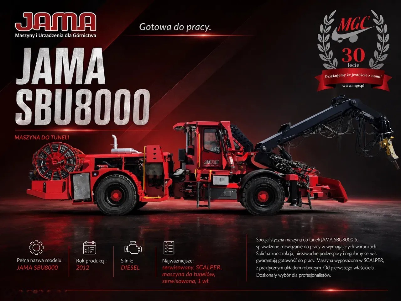 2012 Jama SBU8000, 9.960 mth, Import Auf Lager in der EU — Foto 1