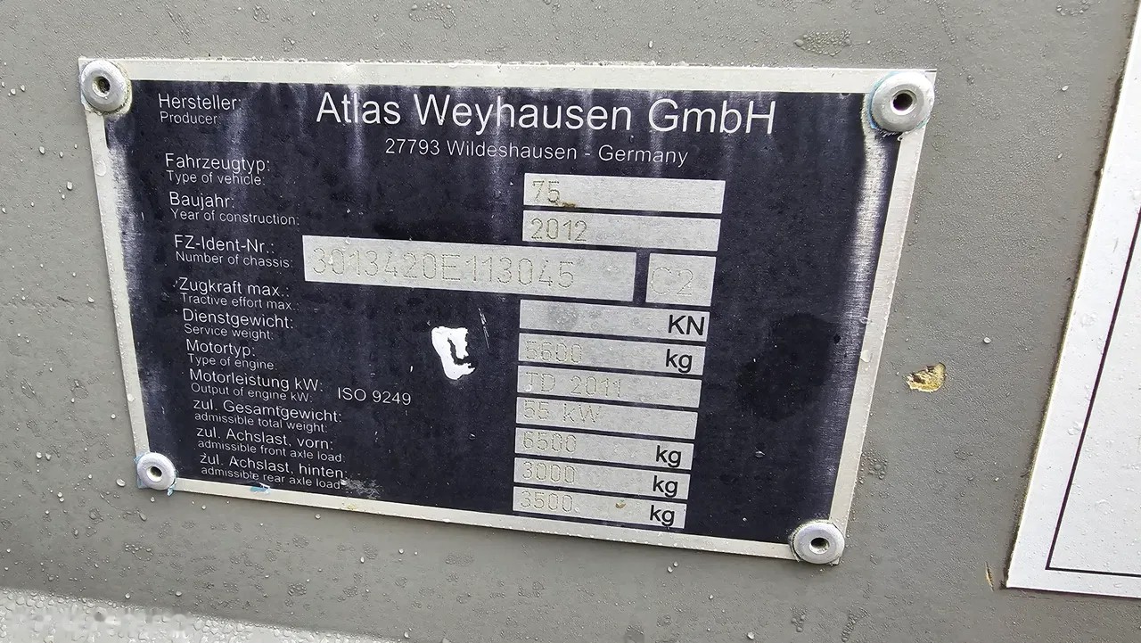 2012 Atlas AR, 2.960 mth, Import Auf Lager in der EU — Foto 11 z 20